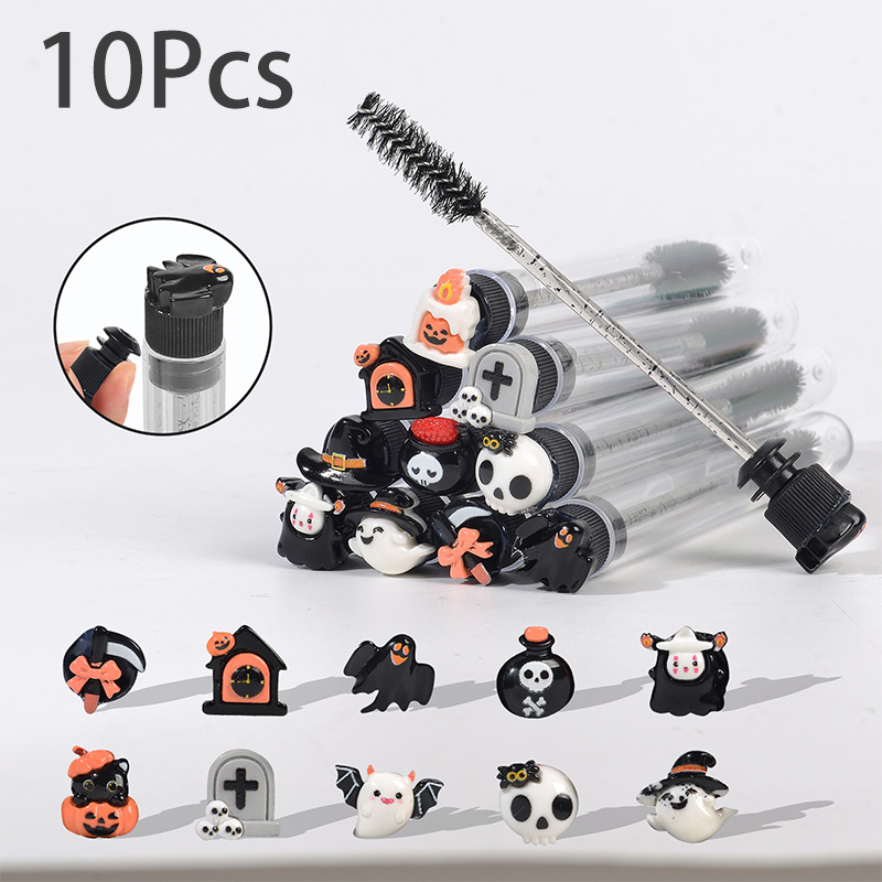 Beauty Makeup Youtube - 10Pcs Maskara Halloween dengan Tabung, Kuas