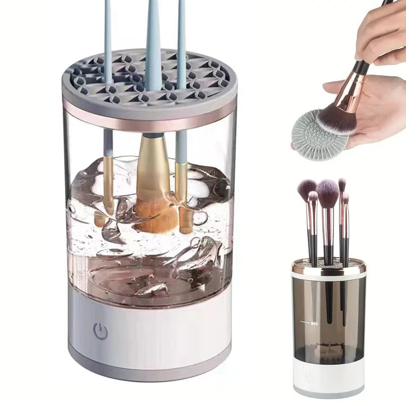 Beauty Makeup Background - Pembersih Kuas Makeup Elektrik Otomatis USB