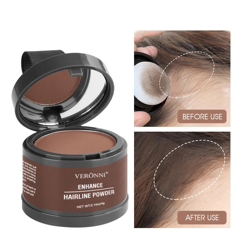 Concealer Full Coverage - 14 warna rambut garis bubuk hitam