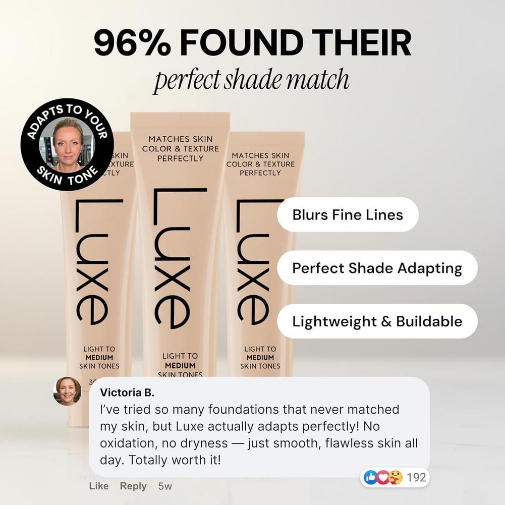 Concealer Full Coverage - Foundation Cair Pengubah Warna Luxe SPF