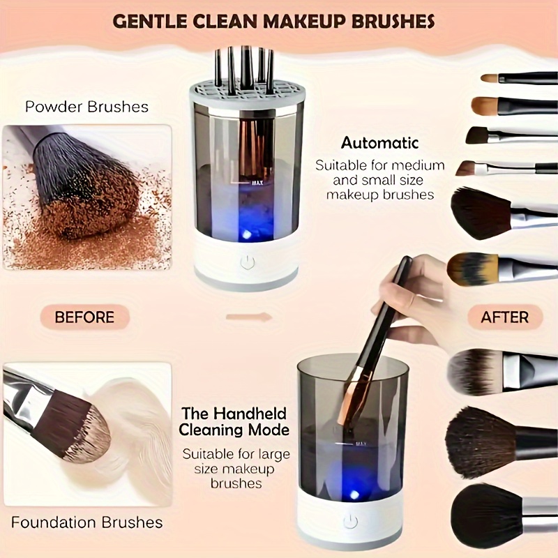 Pembersih Kuas Makeup Elektrik - Beauty Makeup Background ulasan dan harga