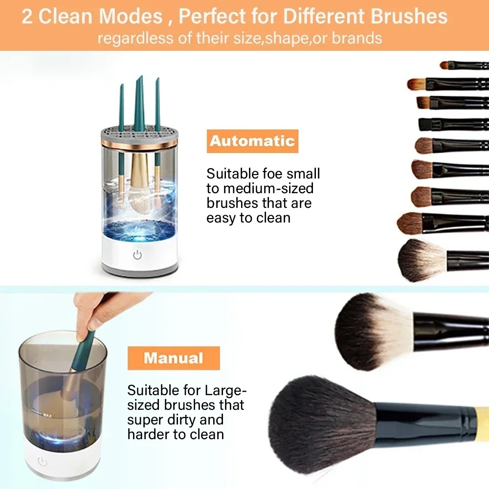 Pembersih Kuas Makeup Elektrik - Beauty Makeup Background ulasan dan harga