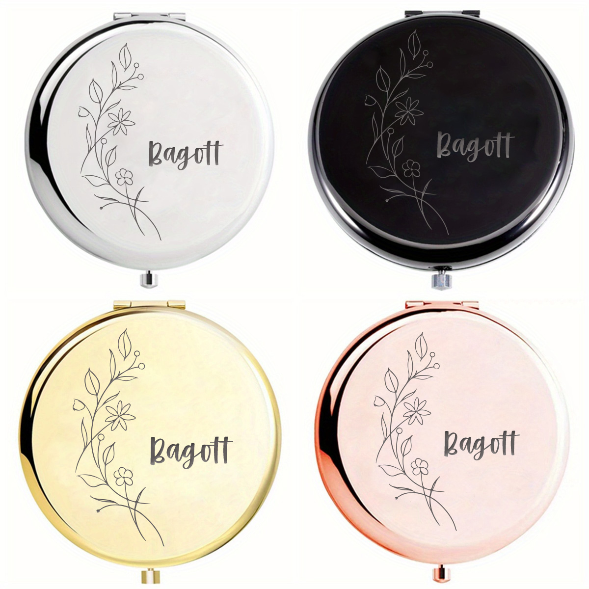 1 Buah Cermin Rias Nama Kustom - Beauty Makeup Names ulasan dan harga