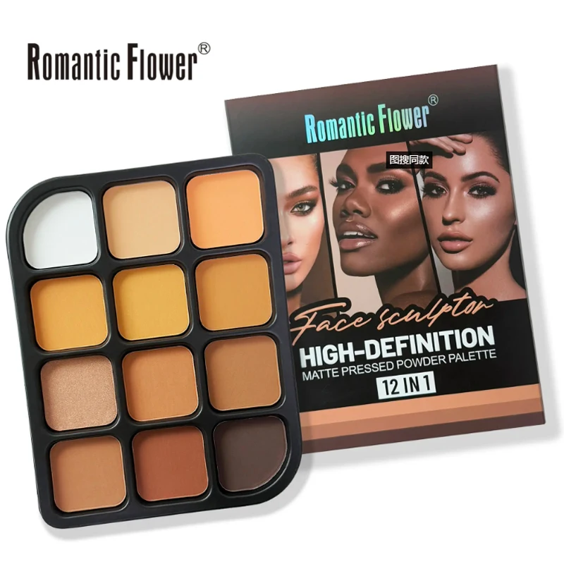 Palet Kontur Matte 12 Warna Ku - Concealer Full Coverage ulasan dan harga