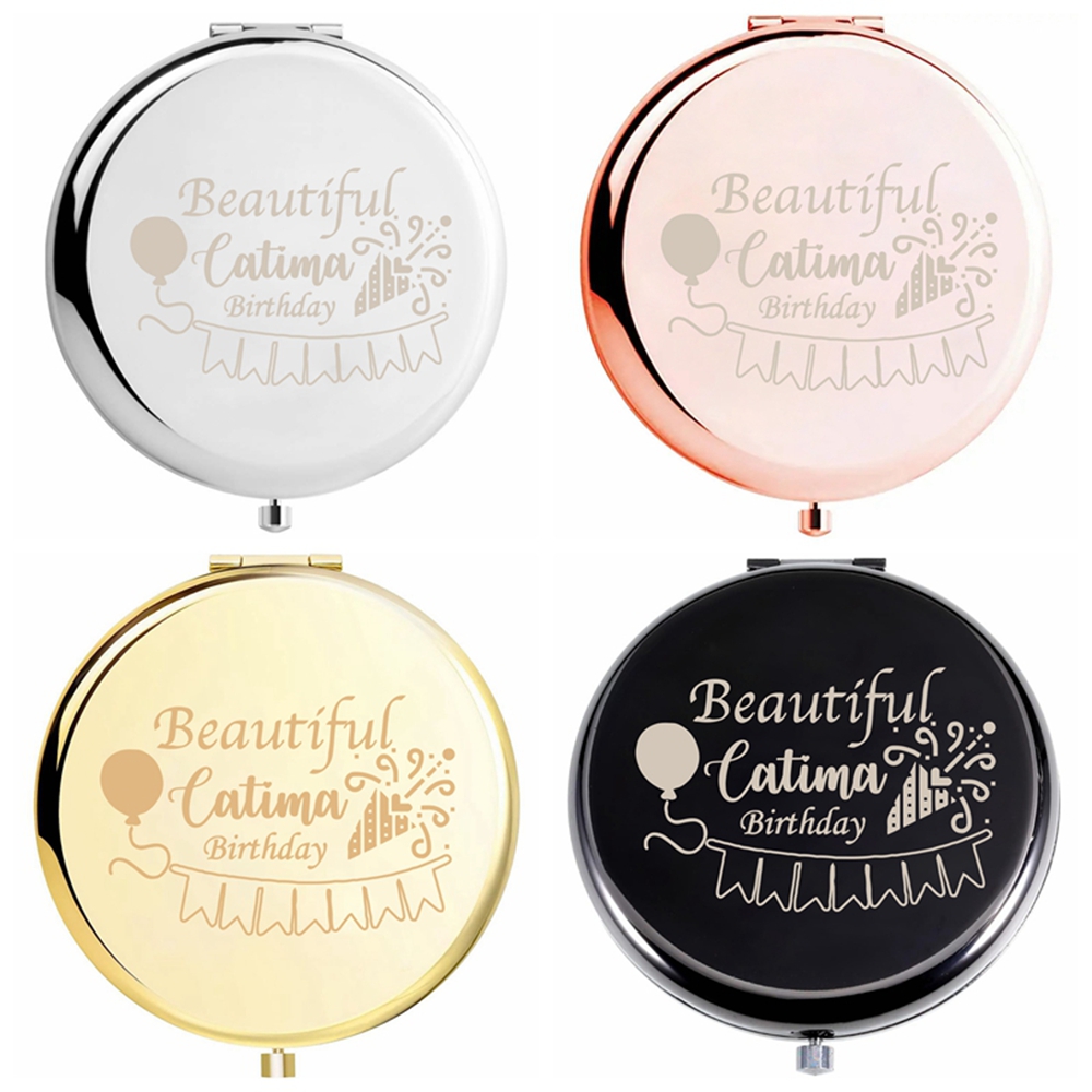 1 Buah Cermin Rias Emas Ukiran - Beauty Makeup Names ulasan dan harga