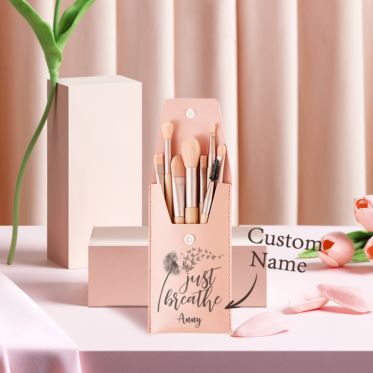 1 buah Kuas Rias Nama Kustom,  - Beauty Makeup Names ulasan dan harga