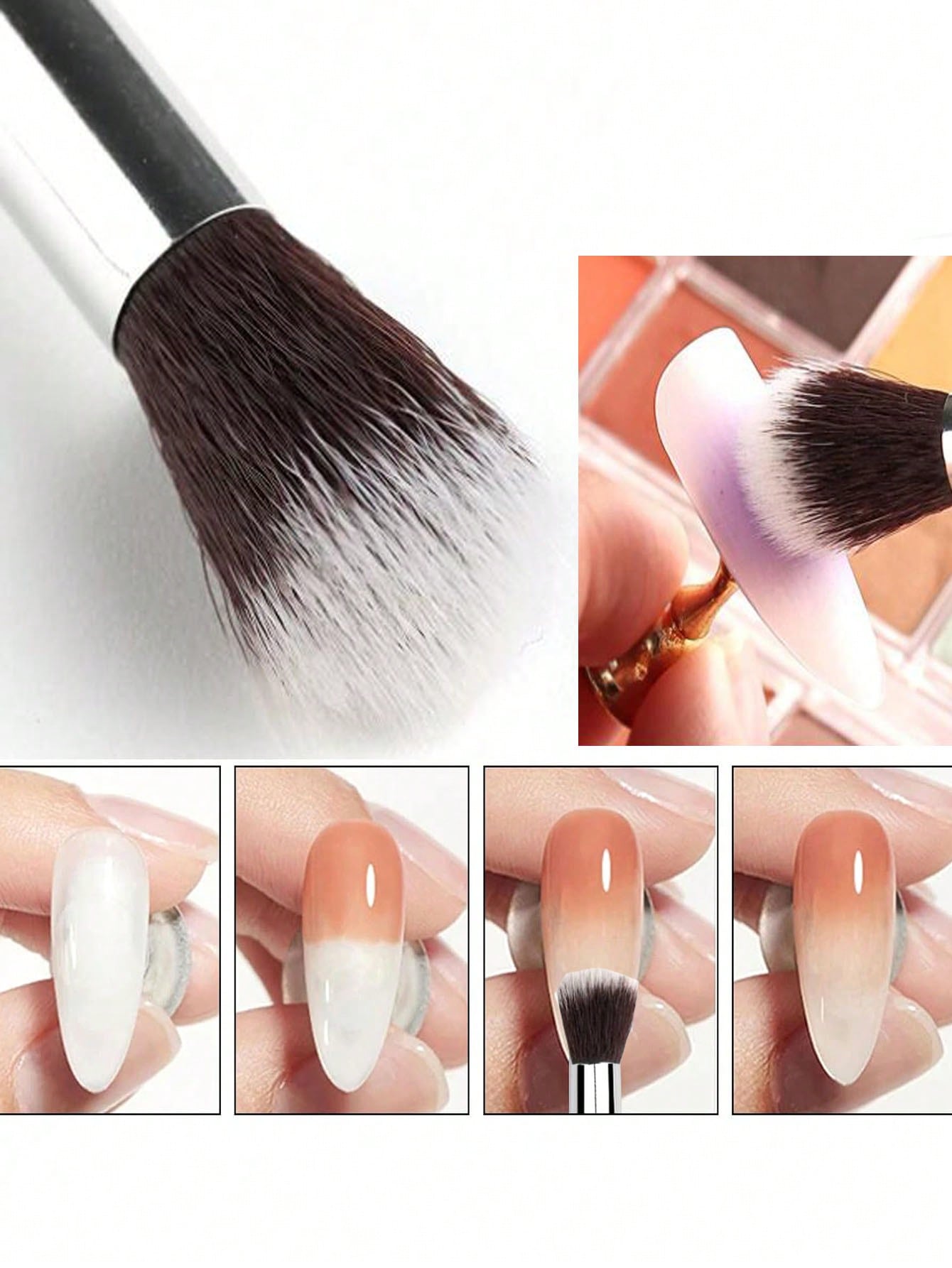 2 buah Set kuas seni kuku Ombr - Beauty Makeup Background ulasan dan harga