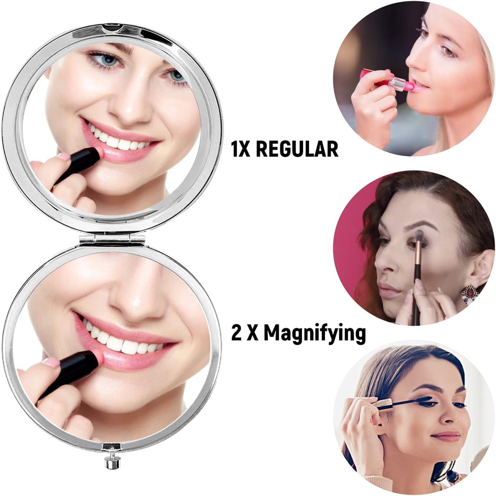 1 Buah Cermin Rias Emas Laser  - Beauty Makeup Names ulasan dan harga