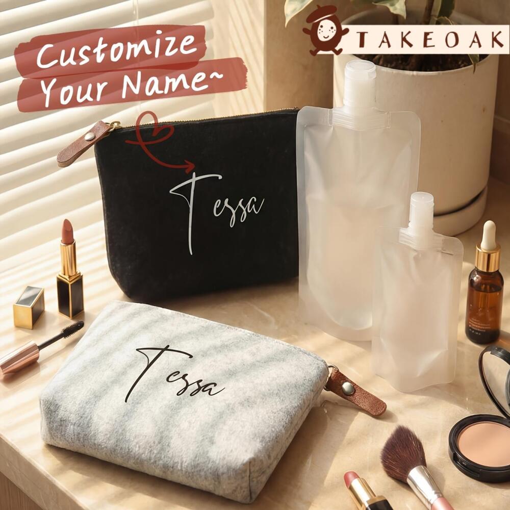 Tas Kosmetik Beludru dengan Na - Beauty Makeup Names ulasan dan harga