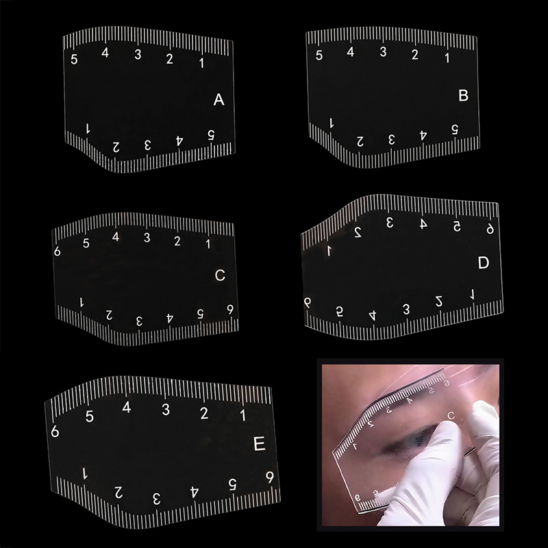 【M】5Pcs Stencil Pembentuk Alis - Beauty Makeup Tools Set ulasan dan harga