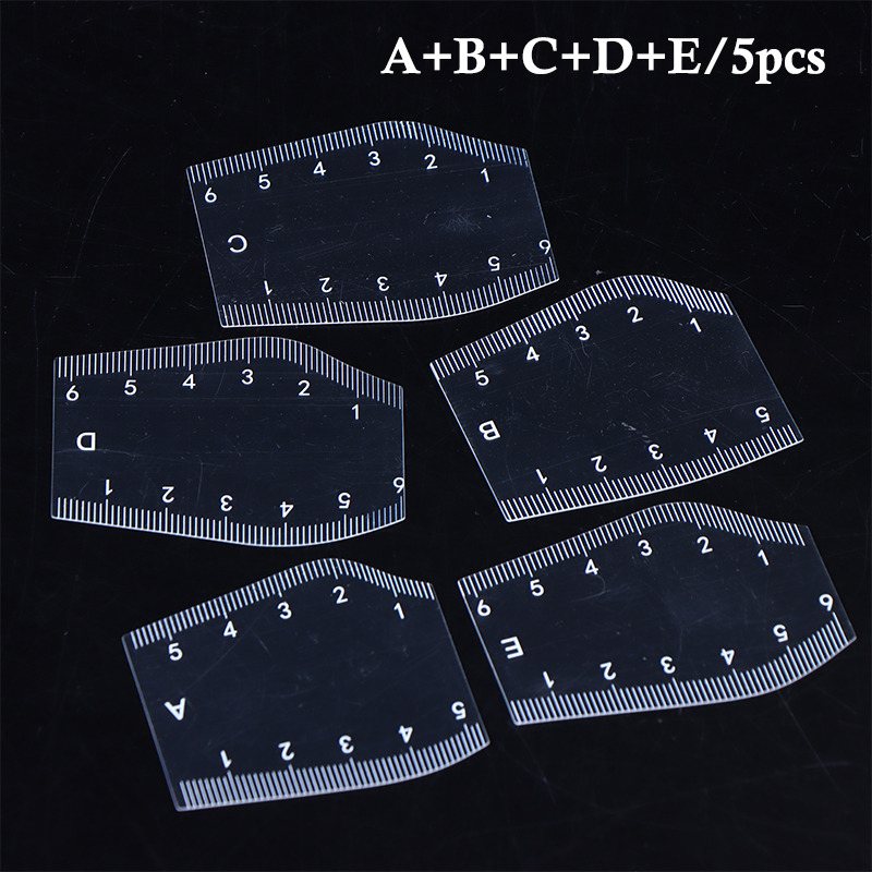 【M】5Pcs Stencil Pembentuk Alis - Beauty Makeup Tools Set ulasan dan harga