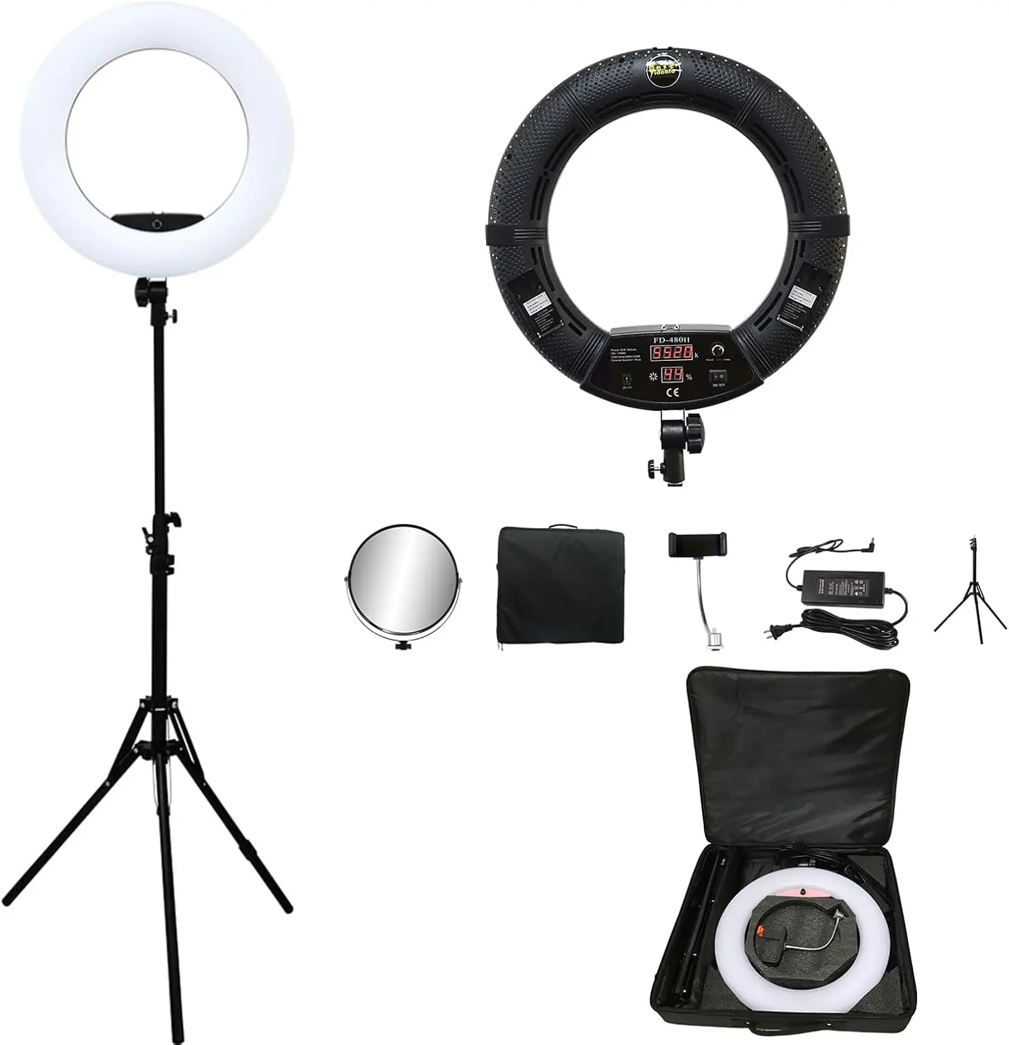 Lampu Cincin FD480 18 Inci LED - Beauty Makeup Youtube ulasan dan harga